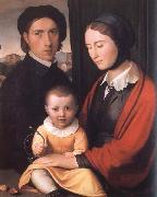 Friedrich overbeck The Artist with his Family Sweden oil painting artist